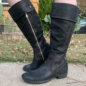 BØRN Black Leather Boots